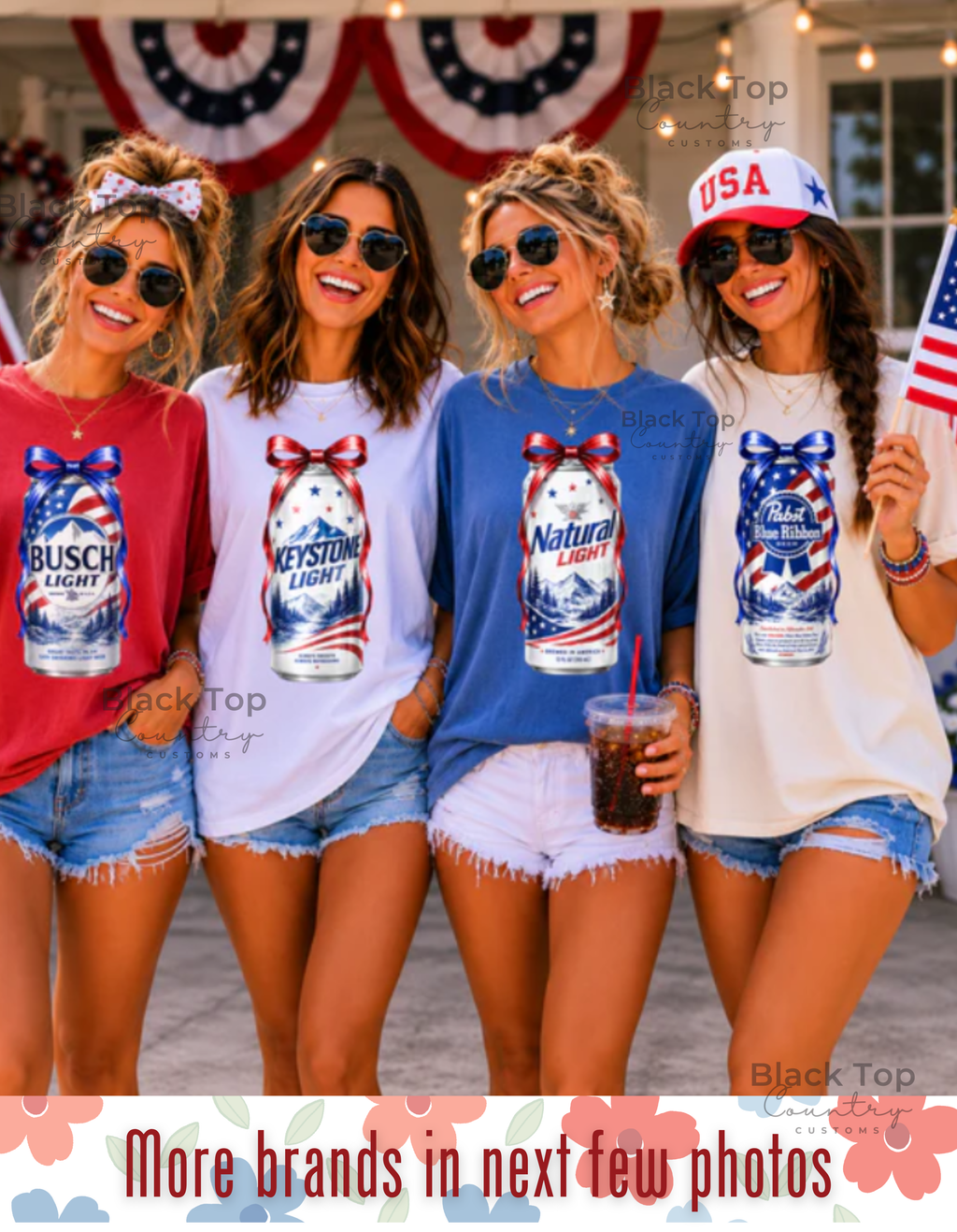 Beer girl with a Patriotic twist - Adult Preorder