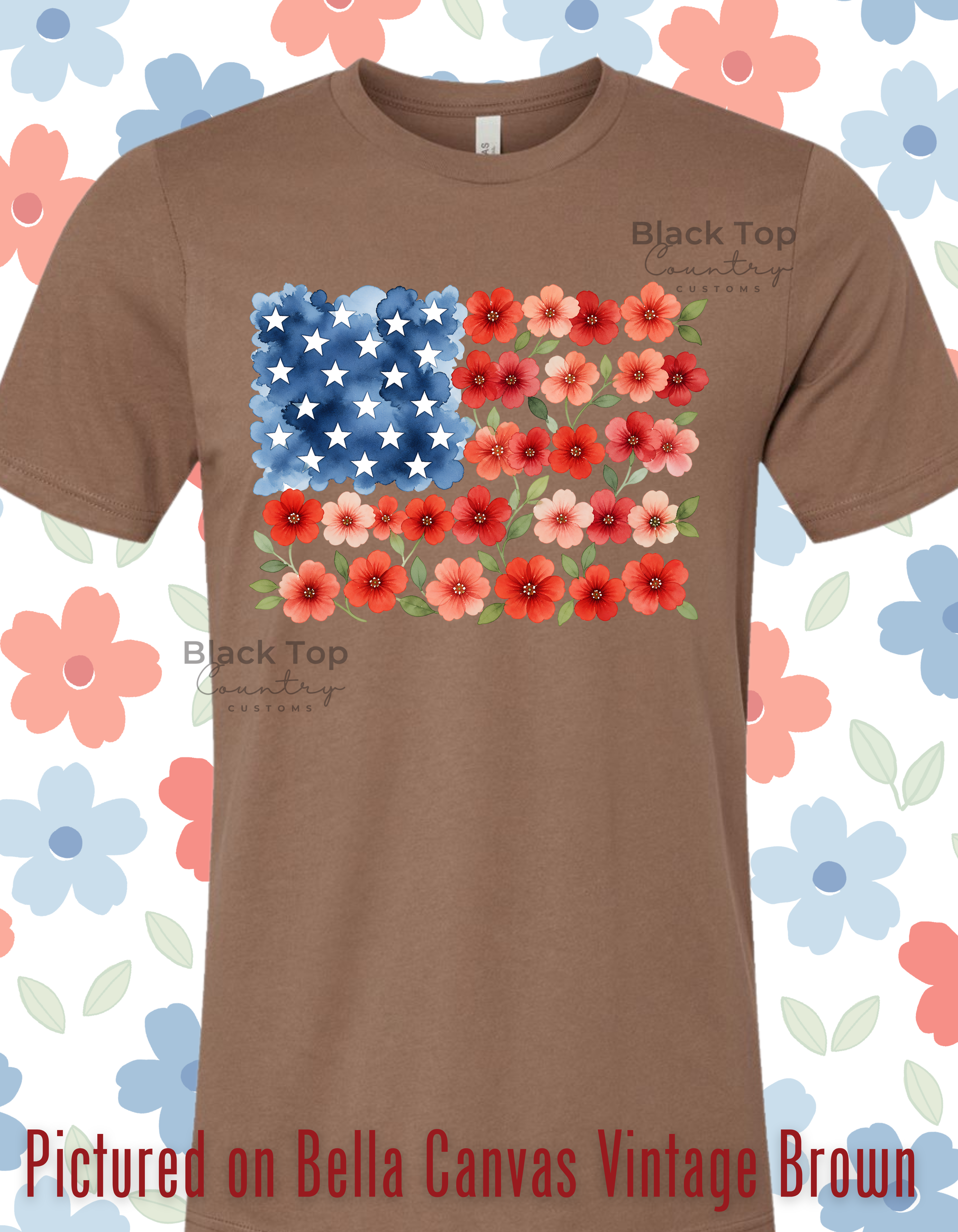 Floral Flag - Adult + Youth + Toddler Preorder